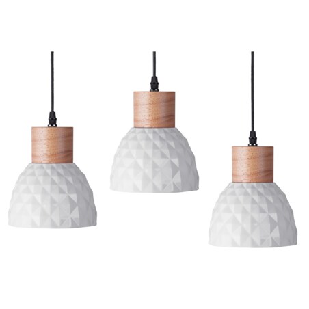 Konsimo KARI Zestaw lamp wiszących 3 szt., biały