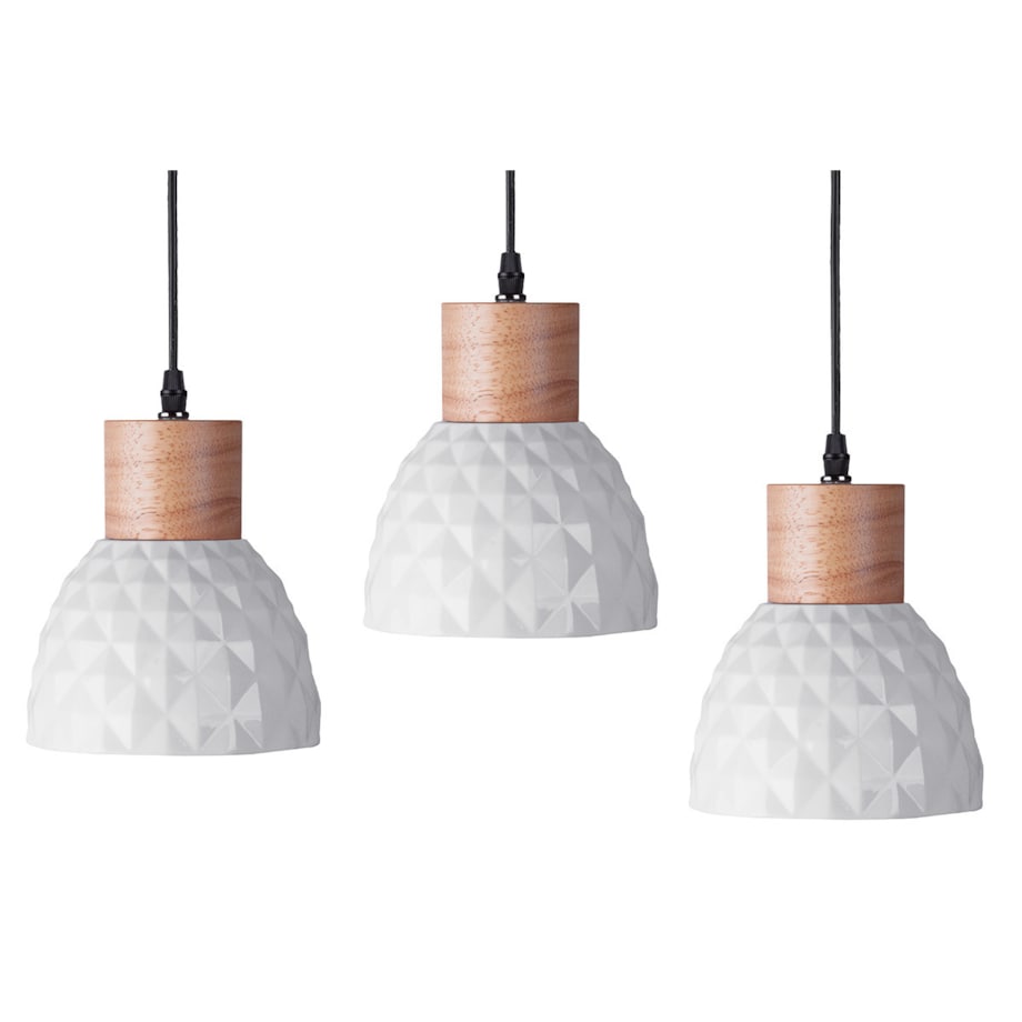 Konsimo KARI Zestaw lamp wiszących 3 szt., biały