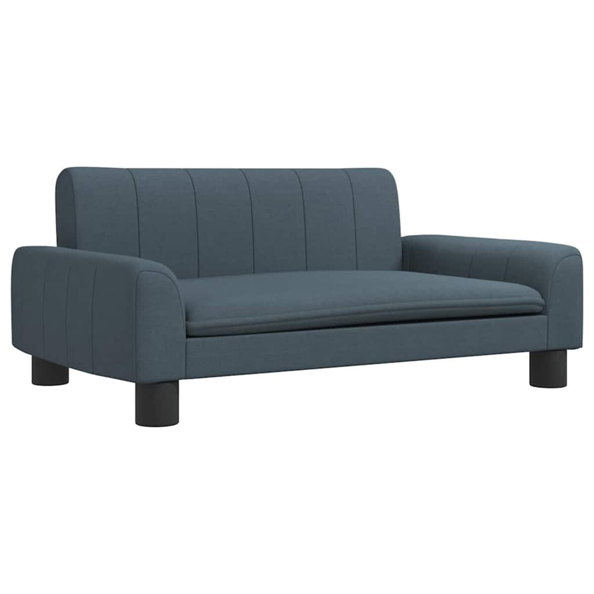 vidaXL Sofa dla dzieci, ciemnoszara, 70x45x30 cm, obita tkaniną