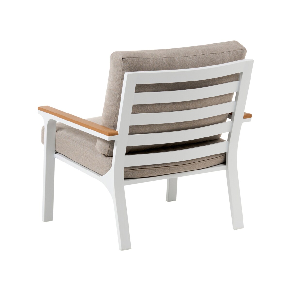 Zestaw ogrodowy ze stolikiem dla 4 osób ORERO Beżowoszary