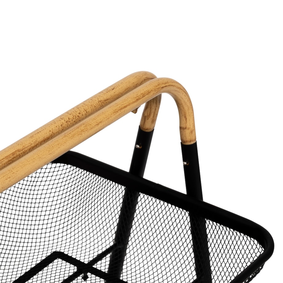 Wózek kuchenny metalowy 86x48x41,5 cm ZEWA czarny