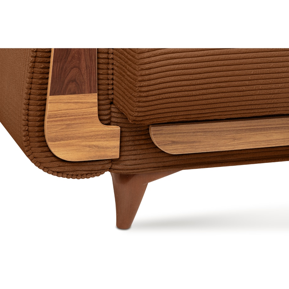 KONSIMO GUSTAVO II Sofa 3-osobowa, kolor Pomarańczowy