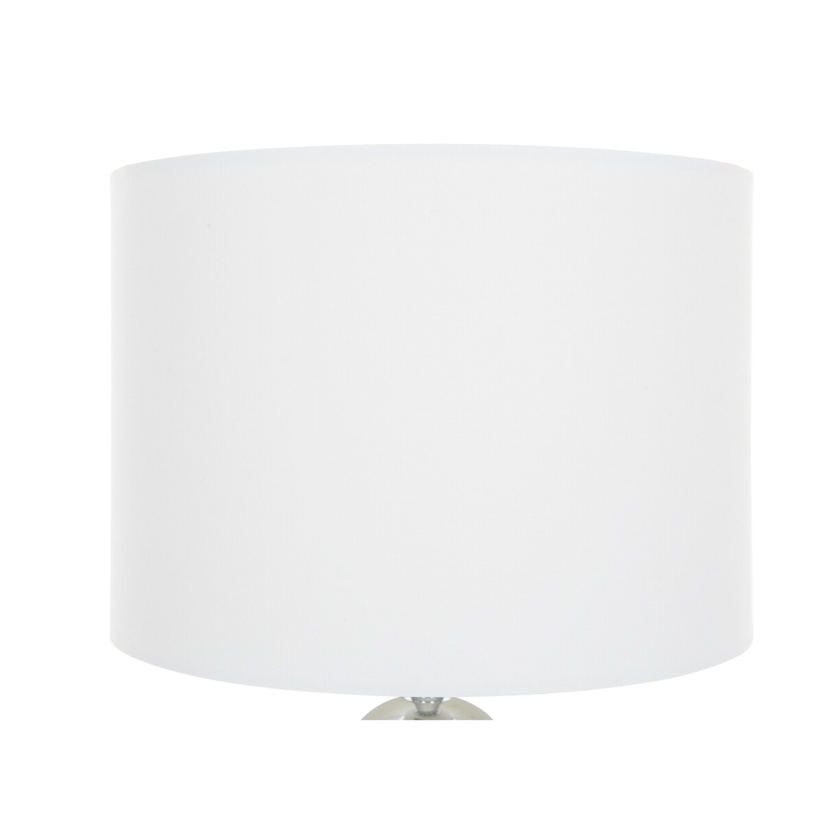 Lampa stołowa szklana biała UELE