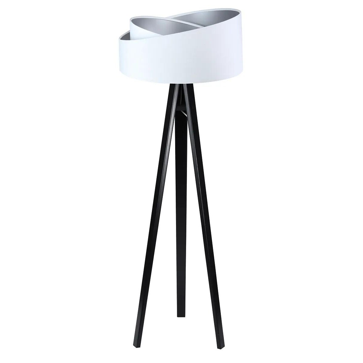 Lampa stojąca GEMSTONE biała/srebrna/czarna