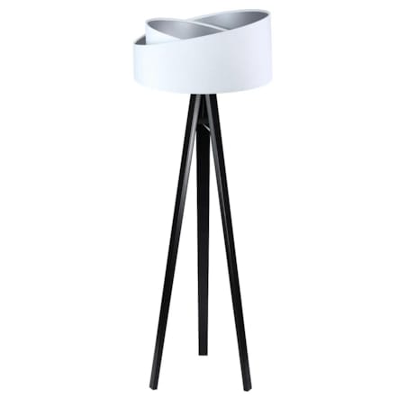 Lampa stojąca GEMSTONE biała/srebrna/czarna