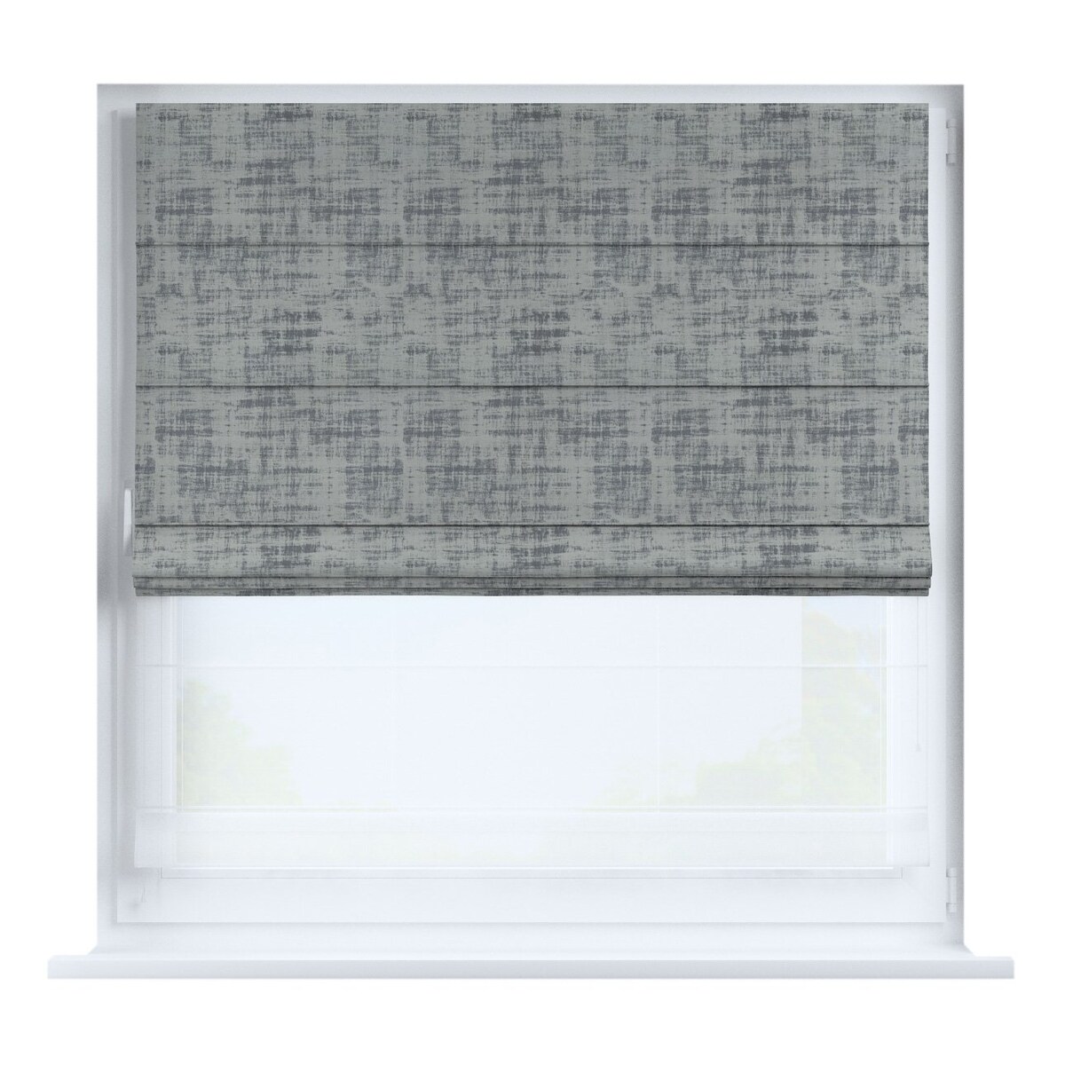 Roleta rzymska Duo, szary beton, Velvet