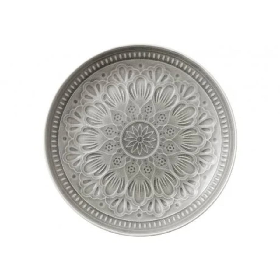 Talerz, patera, kamionkowa, Catalina 27,7 cm szary