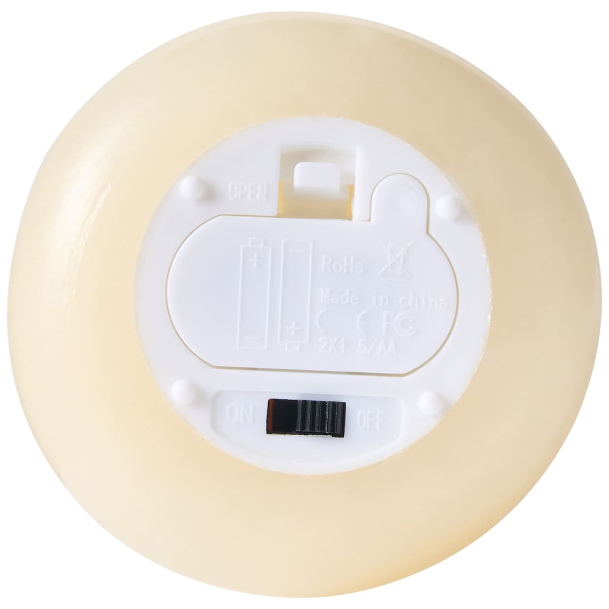 Zestaw 3 świec LED ETERNIS 5/8/11 cm Złamana biel