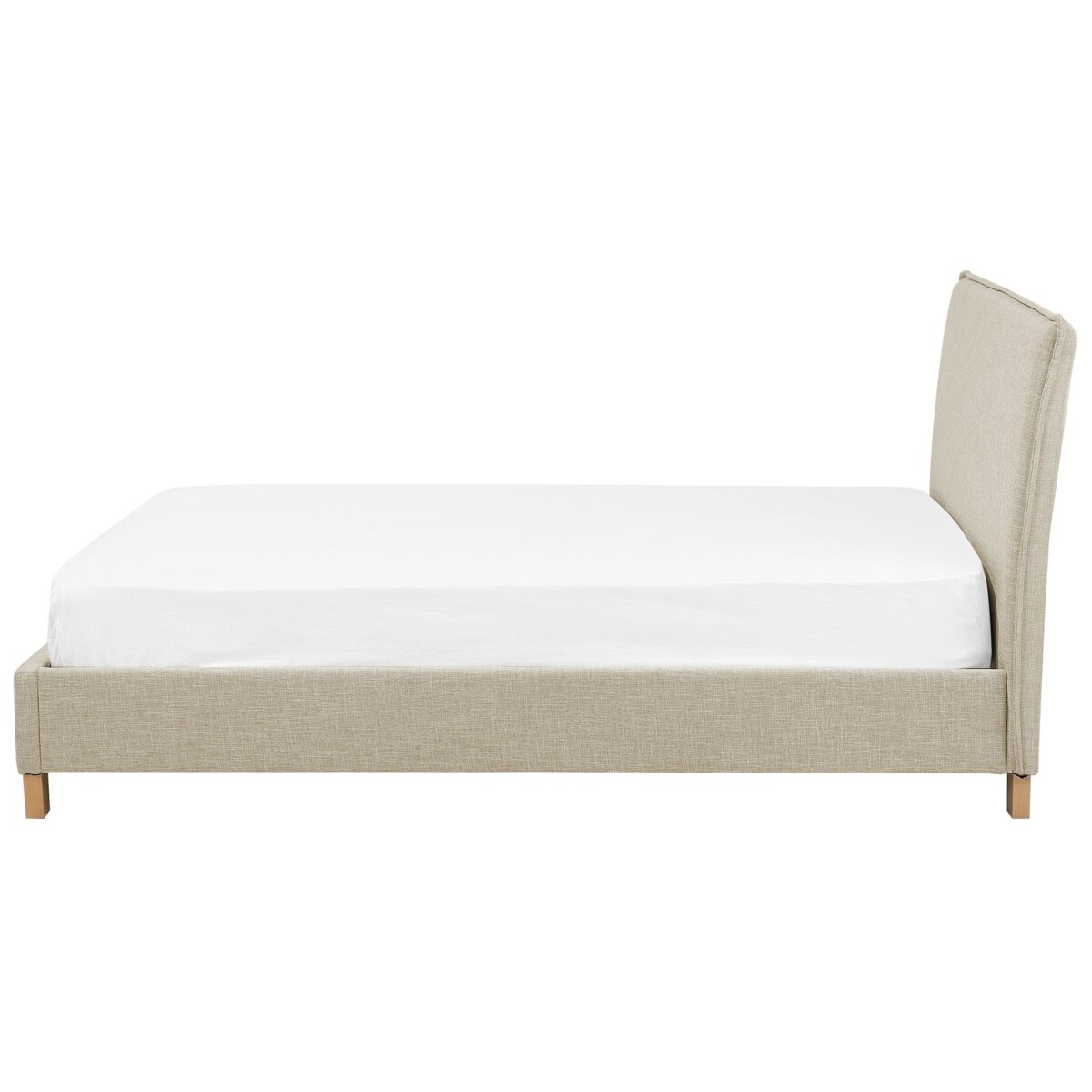 Łóżko tapicerowane 180 x 200 cm beżowe SENNEZ