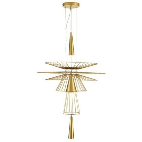 Dekoracyjna lampa wisząca Susso ST-8713P-L Step druciana złota