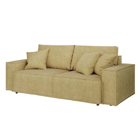 Melow 3-osobowa rozkładana sofa - oliwkowa