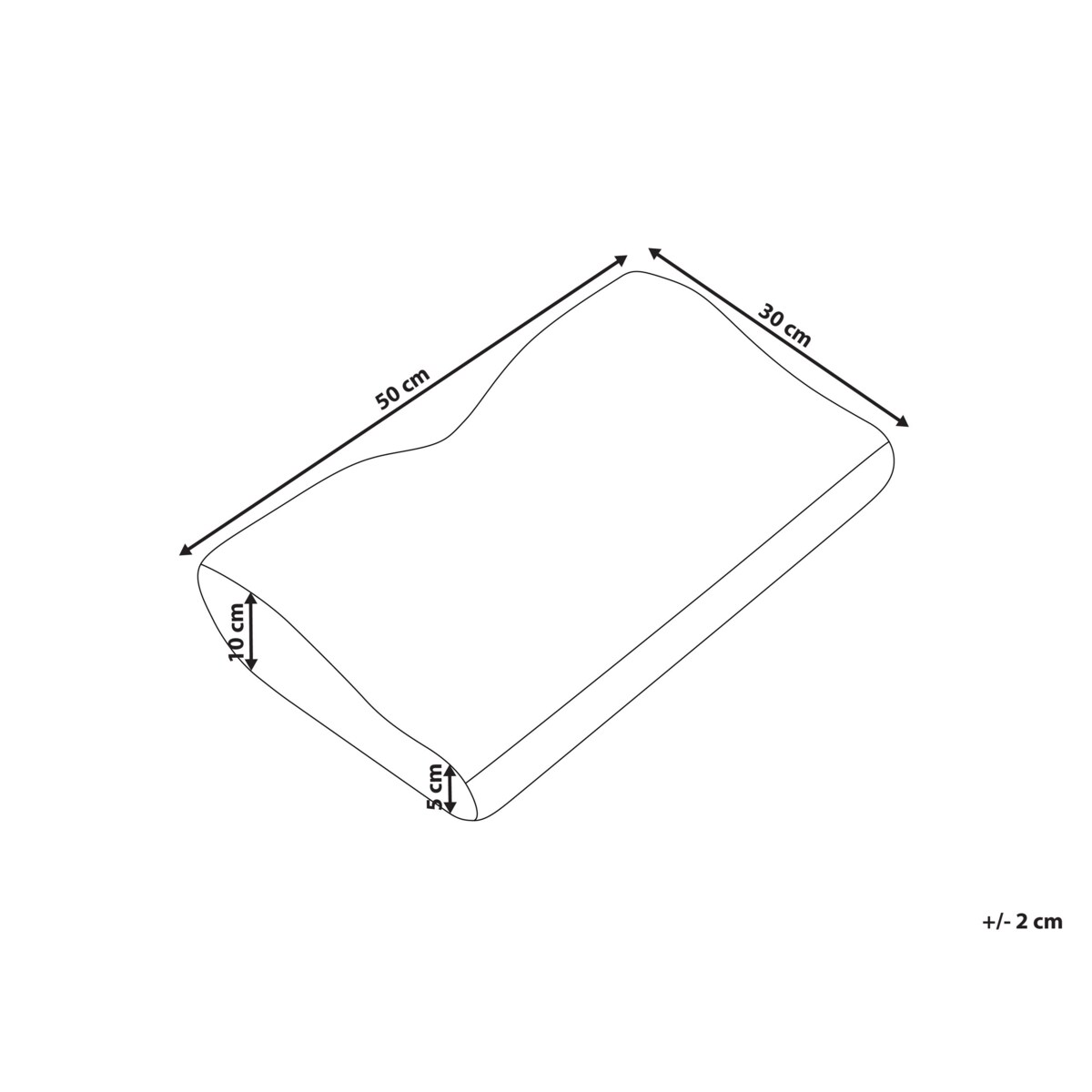 Poduszka ELGON Niska Pianka memory 30 x 50 cm Biały