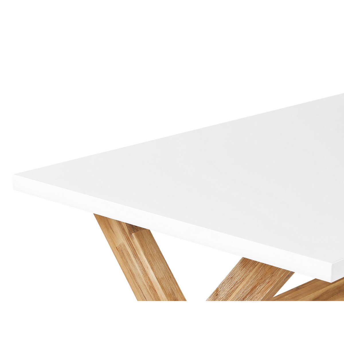 Stół ogrodowy betonowy 200 x 100 cm biały OLBIA