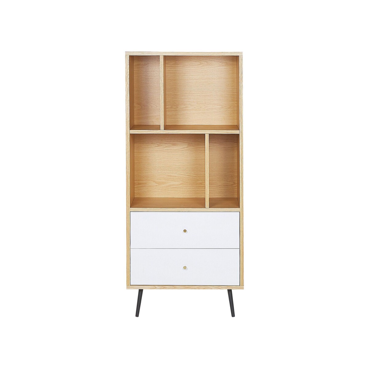 Regał jasne drewno z białym RICHMOND