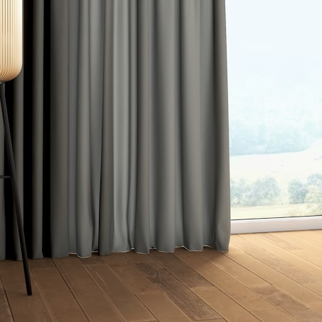 Zasłona na taśmie marszczącej 1 szt. 130x260 szary