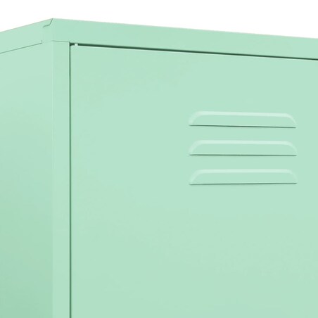 vidaXL Szafa, miętowa, 90x50x180 cm, stalowa