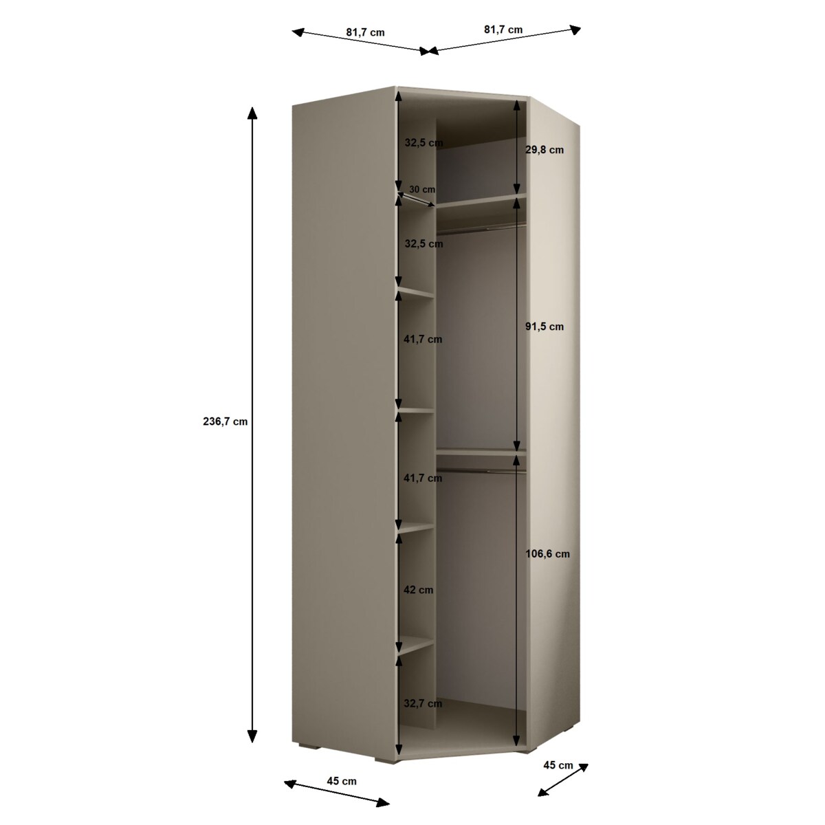 Zasłona na taśmie marszczącej 1 szt. 130x260 kremowy beż