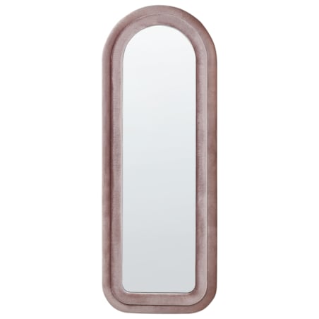 Lustro ścienne welurowe 60 x 160 cm różowe CULAN