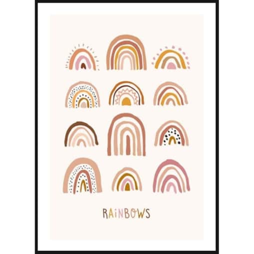 Poster Story, Plakat, Obraz - Ozdobne Tęcze, wymiary 42 x 60 cm