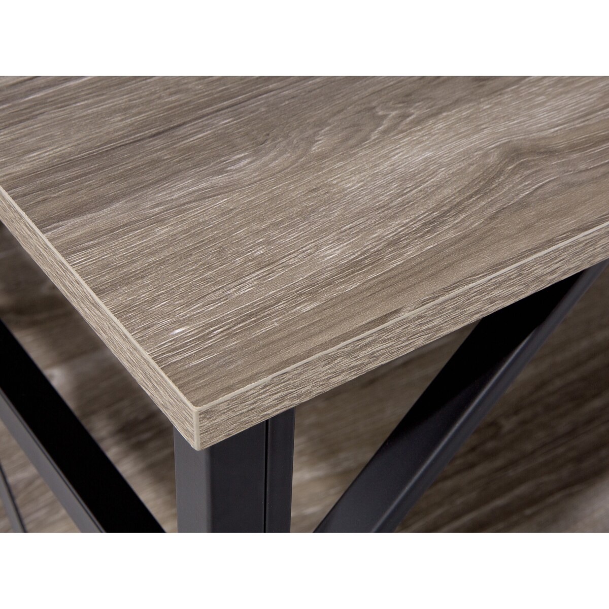 Regał 3 półki brązowoszary KEENE