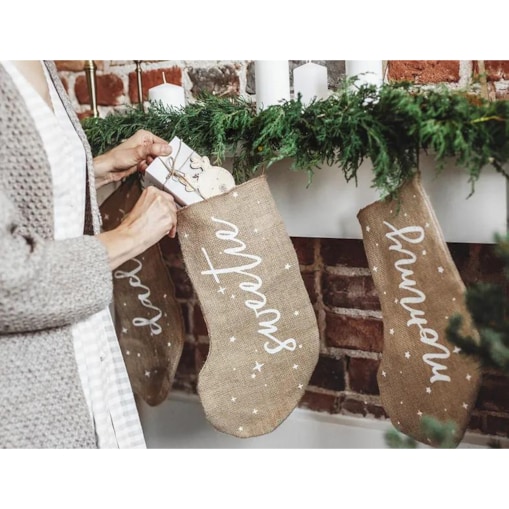 Skarpeta dekoracyjna Sweetie, biały, 23x39.5cm