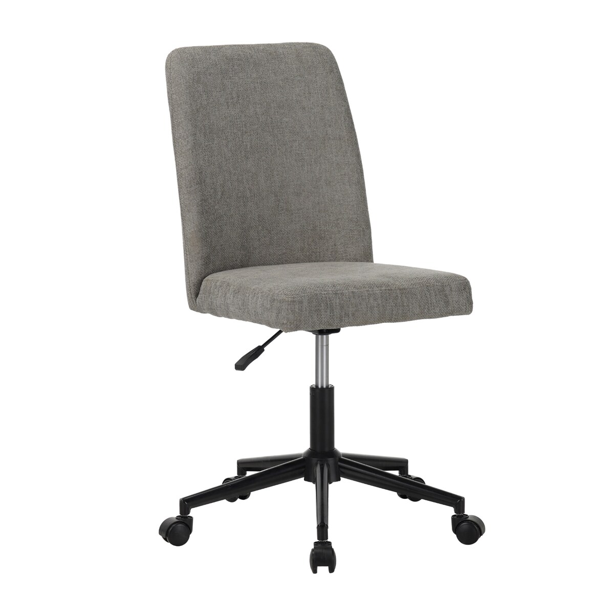 Fotel biurowy obrotowy krzesło biurowe wygodny do biurka regulowany szary welurowy