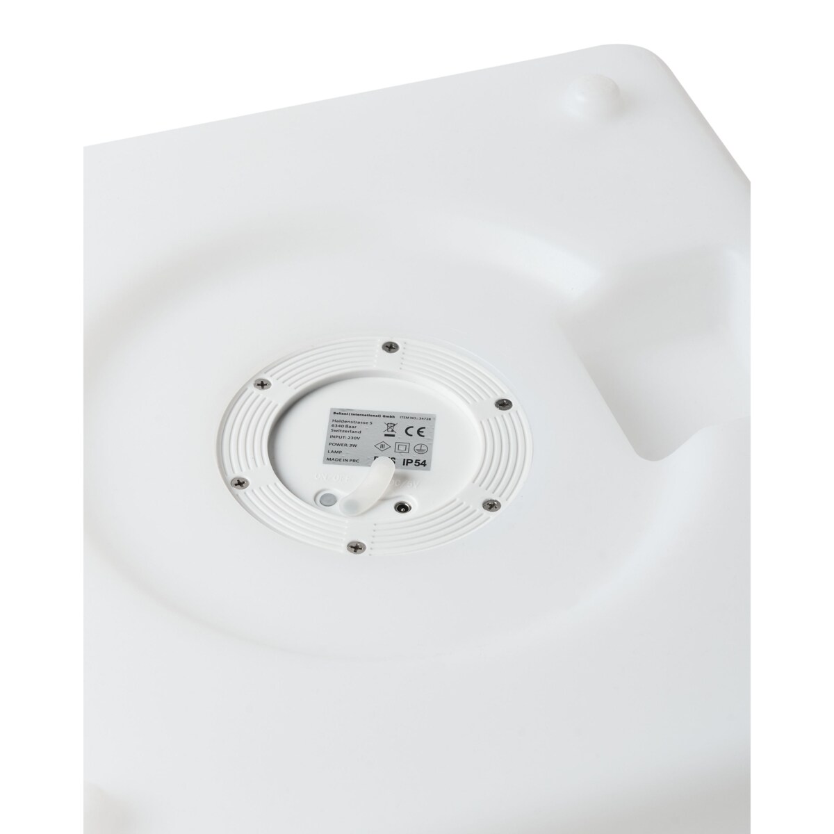 Lampa ogrodowa podłogowa LED LAGARTO 39 cm Z pilotem Biały