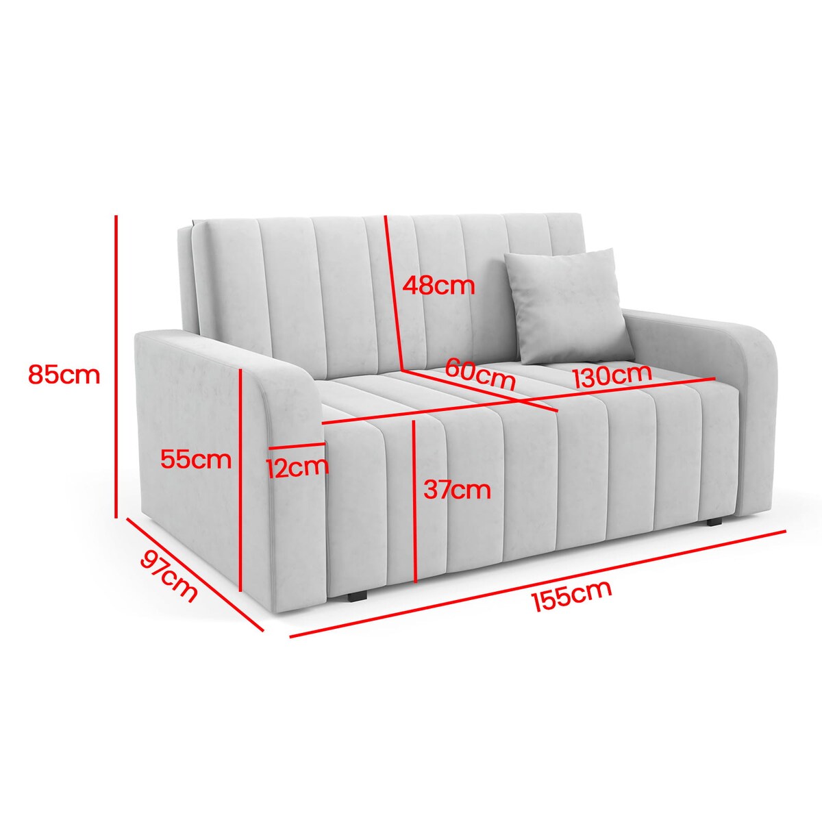 Sofa rozkładana 3-osobowa Amerykanka Boston III Kronos 29
