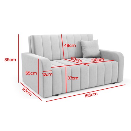 Sofa rozkładana 3-osobowa Amerykanka Boston III Kronos 29