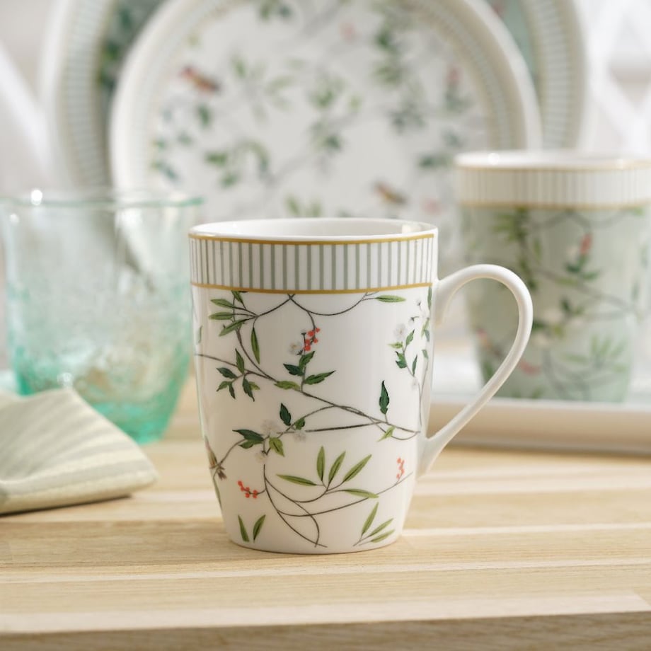 VILLA ITALIA Kubek porcelanowy 330 ml NORIKO WHITE