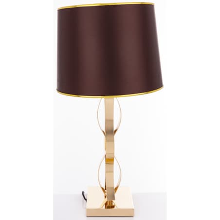 Lampa stołowa 59x30x30 cm CATENA-2 złota, z czarnym abażurem