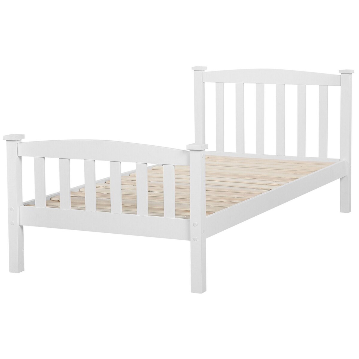 Łóżko drewniane 90 x 200 cm białe GIVERNY