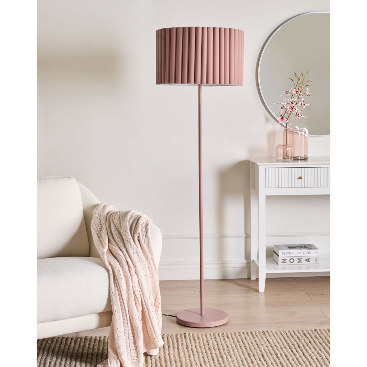 Lampa podłogowa LOURENS Metal Brązowy