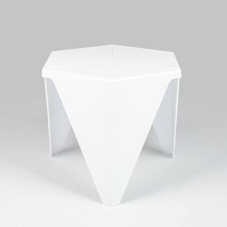Nietuzinkowy stolik do salonu Clove KH010100218 art. Deco biały, King Home