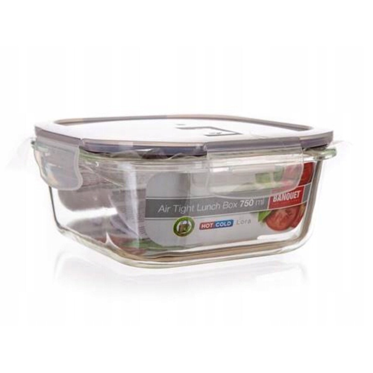 SZKLANY POJEMNIK DO przechowywania żywności 750 ml