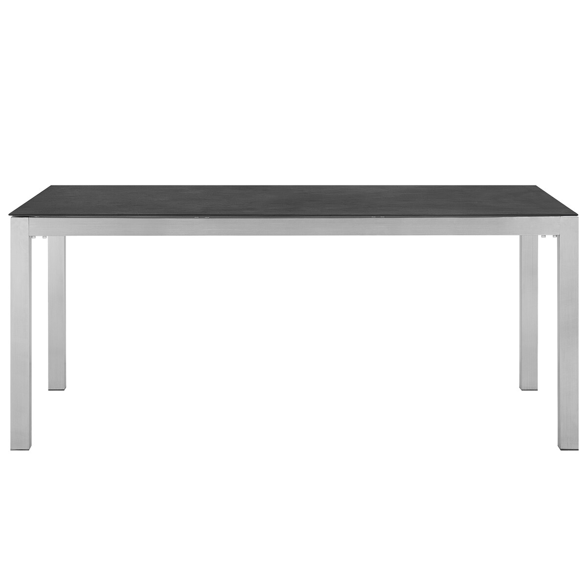 Stół ogrodowy GROSSETO 180 cm 90 cm Polerowany Granit Czarny
