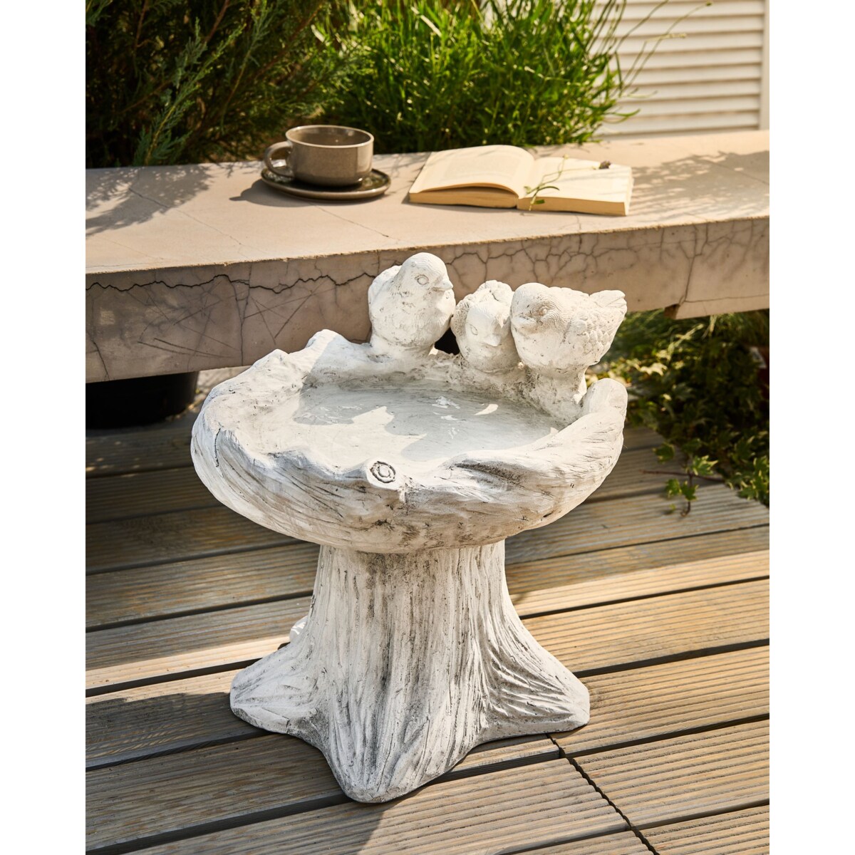 Poidełko dla ptaków JEZZA Ptak Szary