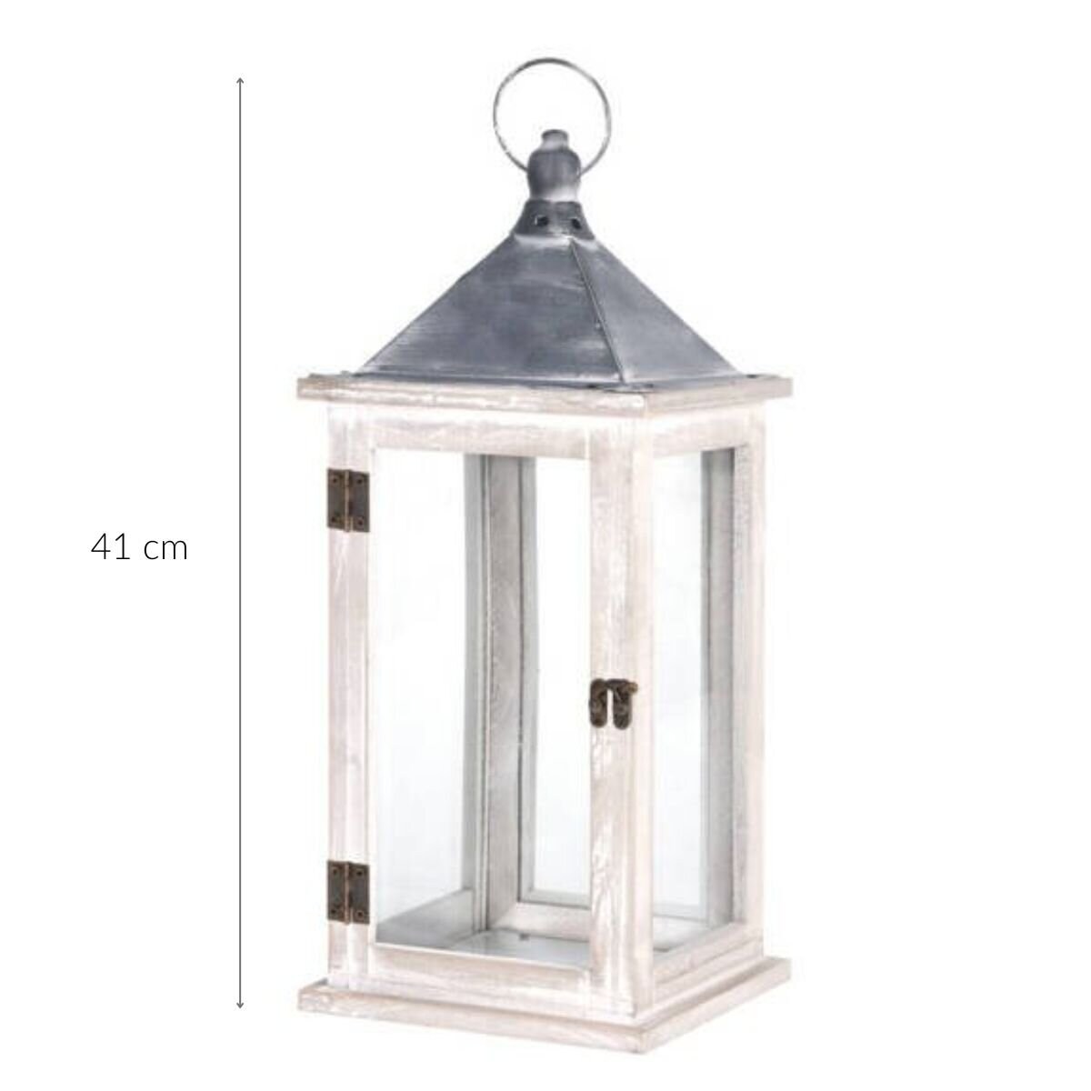 Lampion drewniany, 41 cm