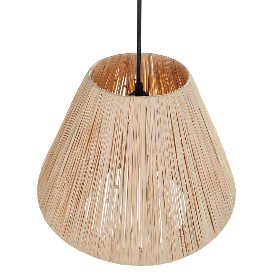 Lampa wisząca ze słomy naturalna DAMIT