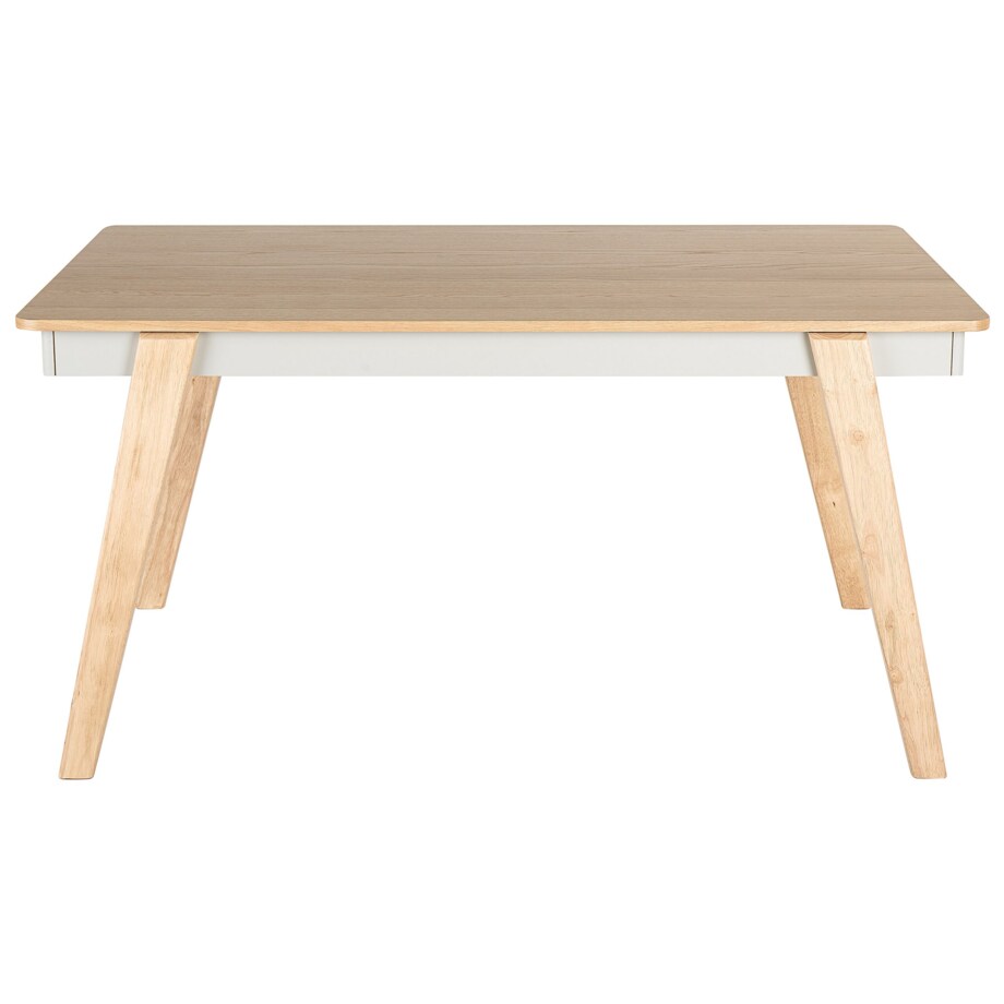 Stół do jadalni 150 x 90 cm jasne drewno z szarym PHOLA