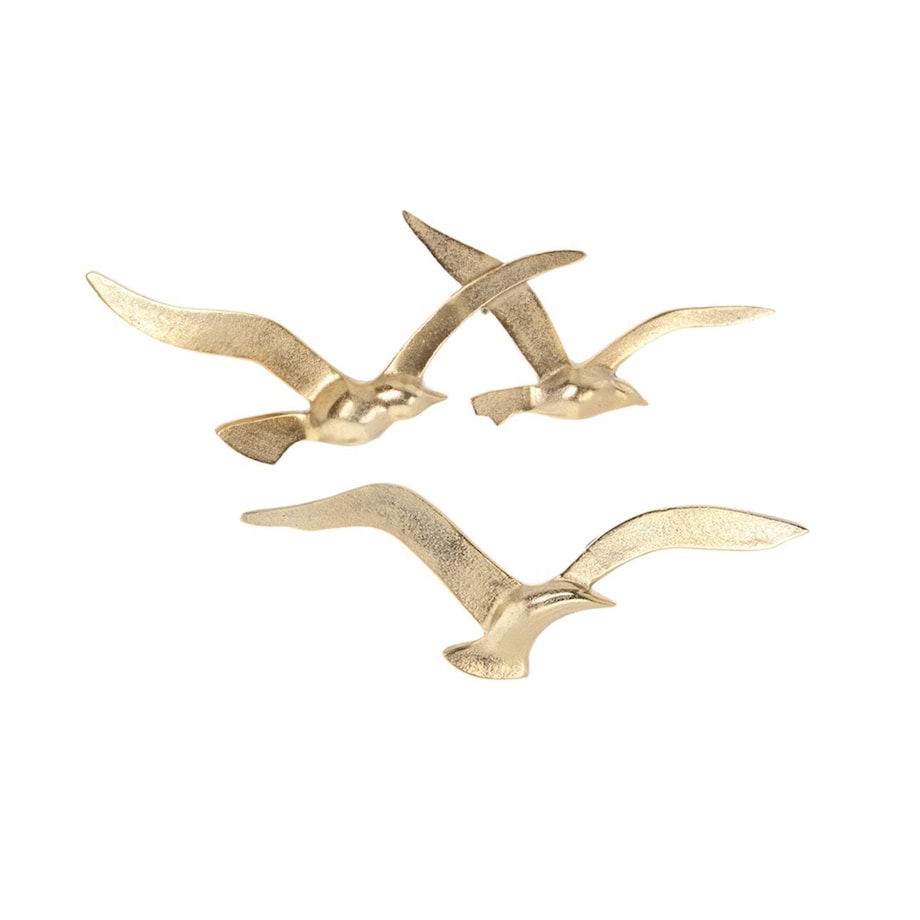 Dekoracja Birds gold, 39x2x13cm