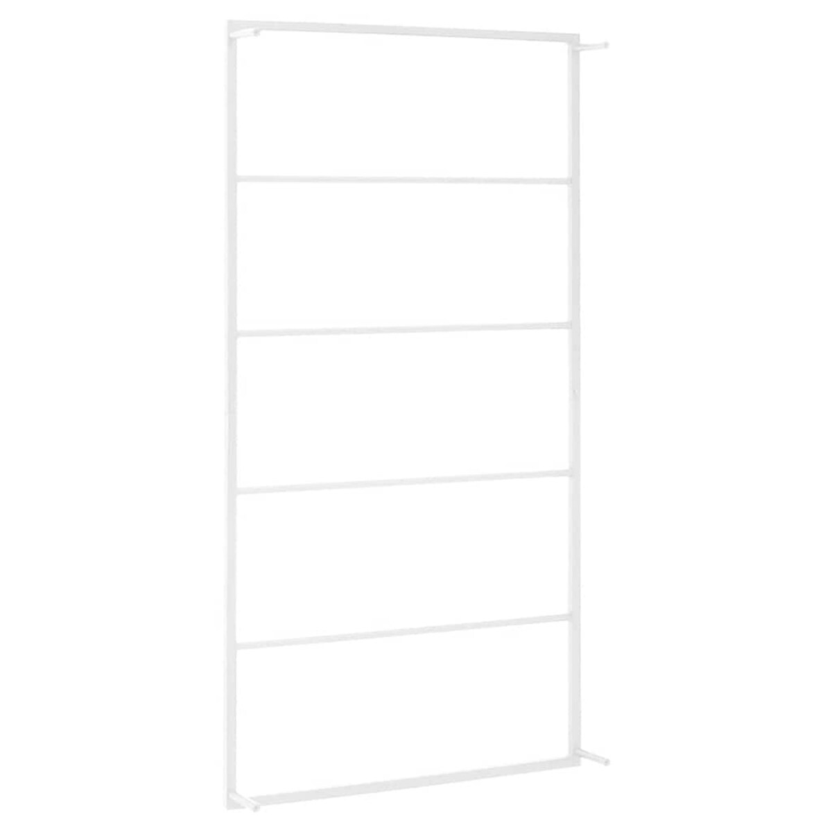 vidaXL Wieszak na ręczniki biały 60x10x116 cm stalowy