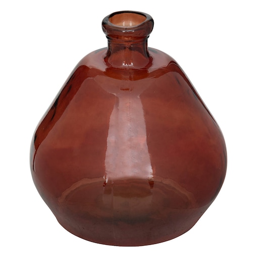 Duży okrągły wazon ze szkła z recyklingu ULY, Ø 45 cm
