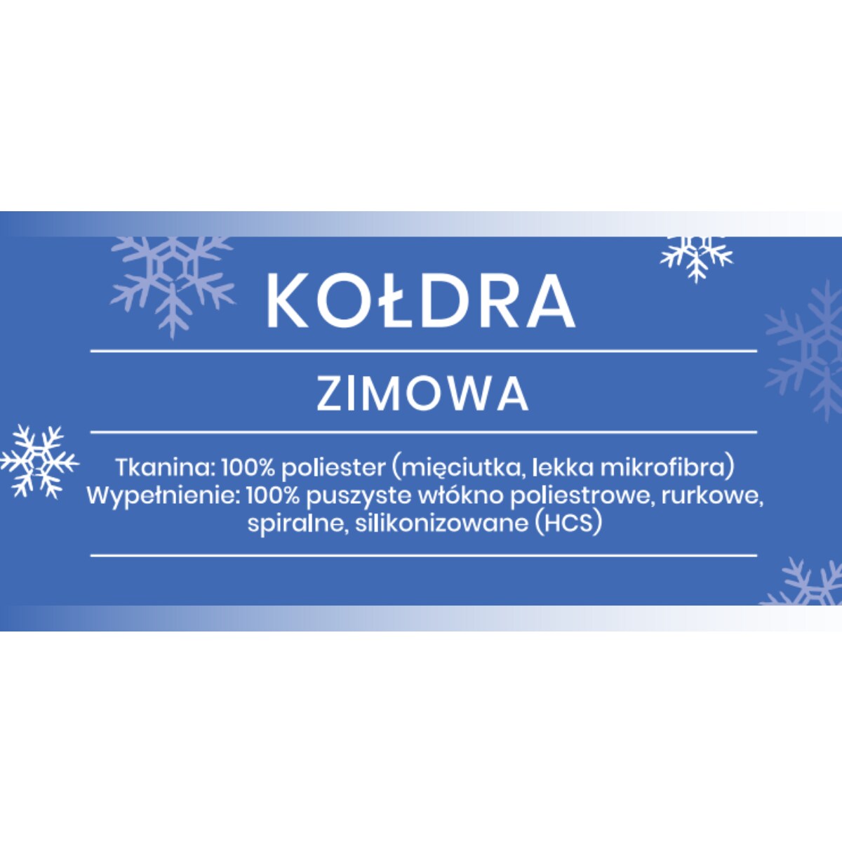 Kołdra zimowa 135x200 SEN DOBRY