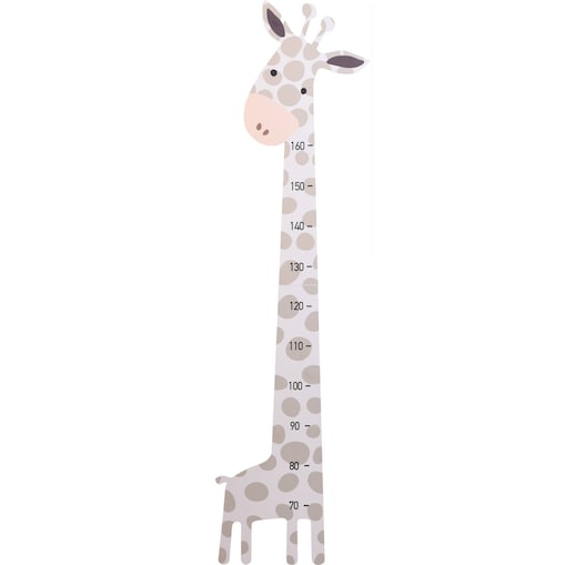 Miarka wzrostu dla dzieci, żyrafa, drewniana, do 160 cm
