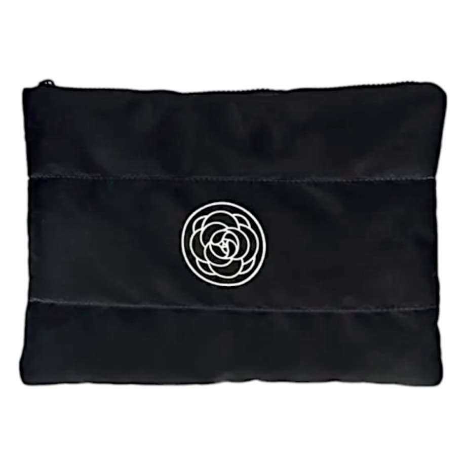 Kosmetyczka damska pikowana duża, wodoodporna czarna 22 x 31cm KS144CZ