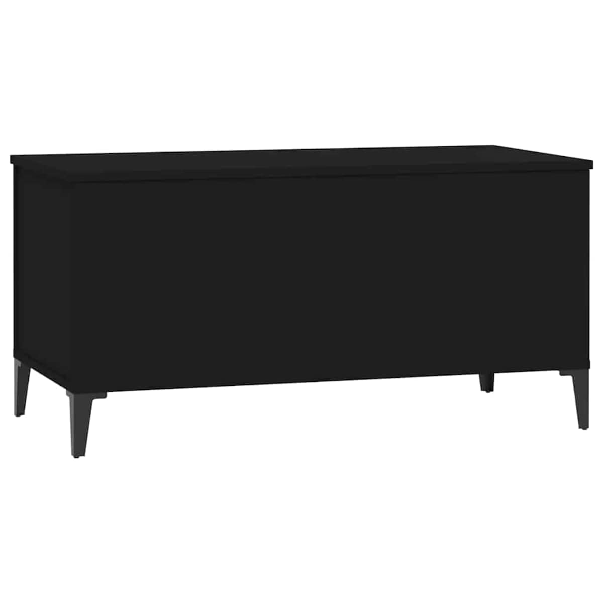 vidaXL Stolik kawowy, czarny, 90x44,5x45 cm, materiał drewnopochodny