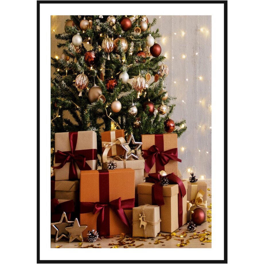 Poster Story, Plakat, Obraz - Świąteczne Prezenty, wymiary 60 x 84 cm