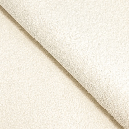 Narożnik z funkcją spania ALOO, prawostronny, tkanina boucle-śmietankowa