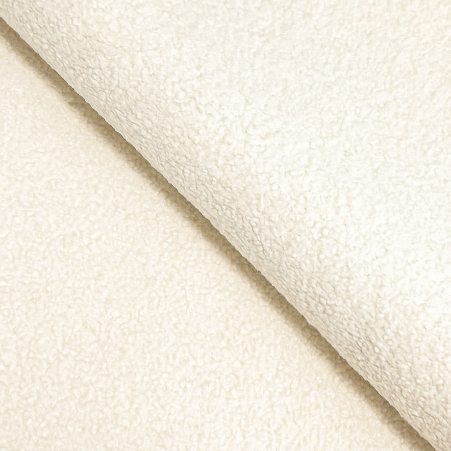 Narożnik z funkcją spania ALOO, prawostronny, tkanina boucle-śmietankowa